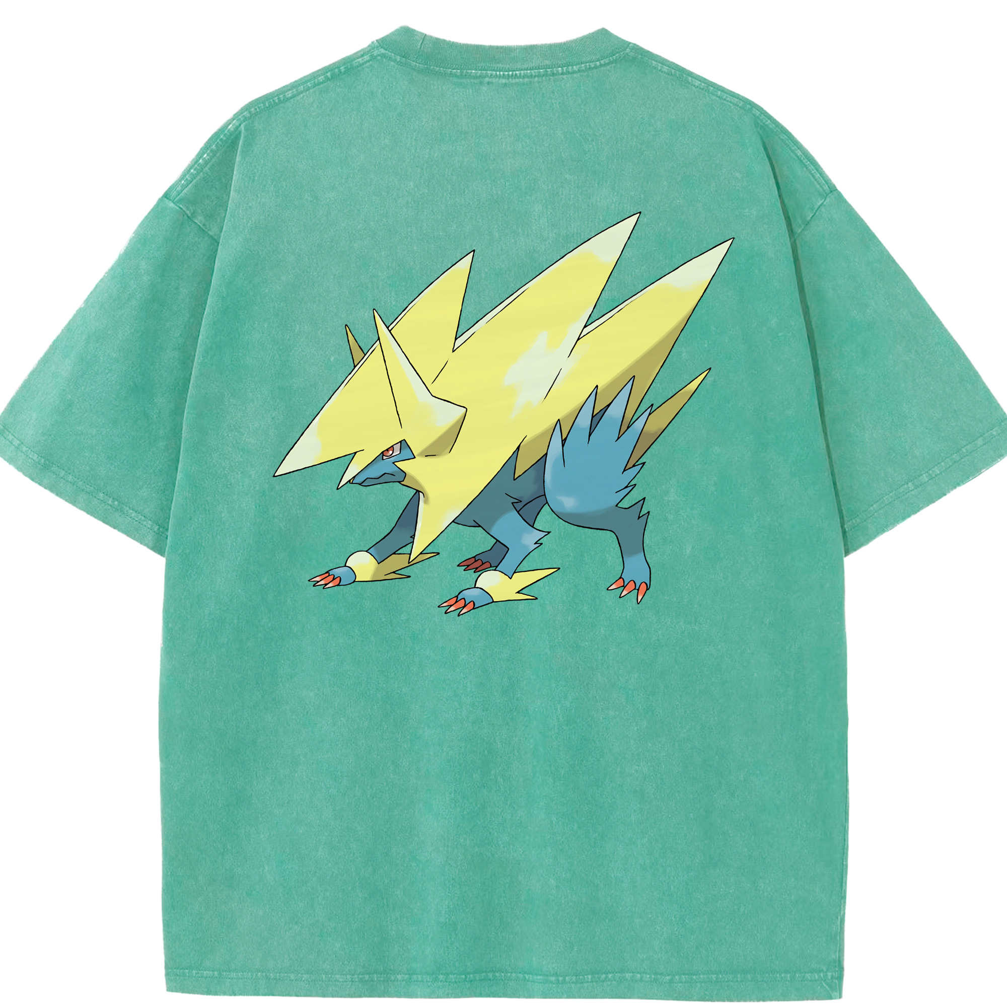 （画像用） ポケットモンスター Pokémon 綿100% ヴィンテージ風 半袖Tシャツ（背面プリント）